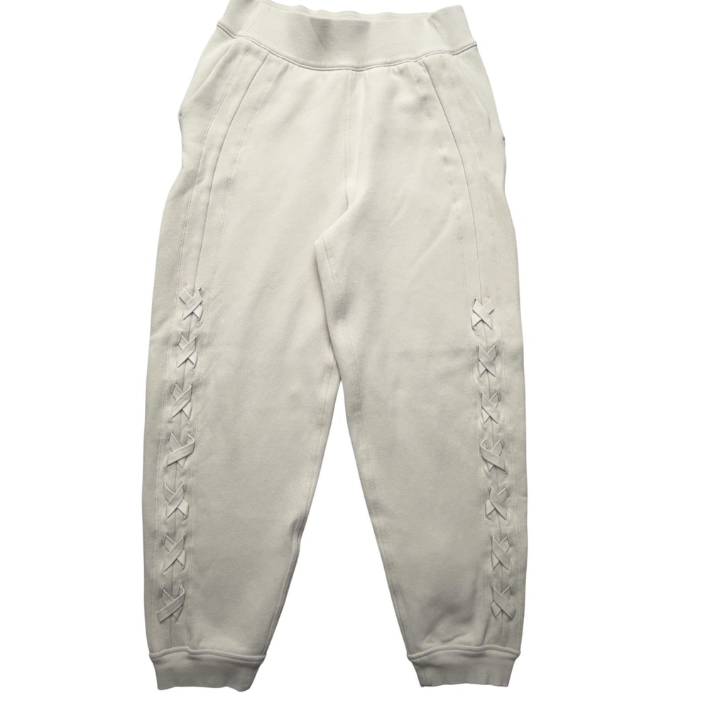 lululemon athletica Cream Track Joggers with Side Lace Detail
